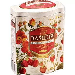 BASILUR BASILUR Herbata Fruit Infusions Truskawka & Malina w puszce 100g WIKR-981428 - Kawa w kapsułkach i saszetkach - miniaturka - grafika 1