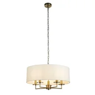 Lampy sufitowe - Knightsbridge lampa wisząca 5xE14 antyczny mosiądz 4785-5AB - miniaturka - grafika 1