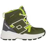 Buty dla chłopców - Lotto VORIX TEX T Unisex Kids półdługie kozaki, oliwkowe/limonkowe, 40 EU, Oliwka, limonka, 40 EU - miniaturka - grafika 1