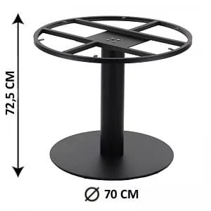 Podstawa stolika SH-3012-1/B, fi 70 cm, do dużego blatu (stelaż stolika) - Meble modułowe i akcesoria - miniaturka - grafika 1