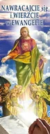 Ikony i obrazy sakralne - Baner na Wielki Post "Nawracajcie się i.." 75x200cm - miniaturka - grafika 1