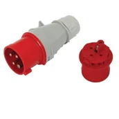 Osprzęt siłowy - Tarel Wtyk siłowy 16A 400V 5p t_105 - miniaturka - grafika 1