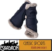 Akcesoria jeździeckie - Eskadron Ochraniacze FAUXFUR Classic Sports A/W 21 - - dark navy - miniaturka - grafika 1