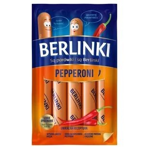 Berlinki Pepperoni 250 G Morliny - Pasztet i przetwory mięsne - miniaturka - grafika 1