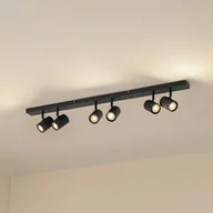 Lampy sufitowe - Lindby Reflektory sufitowe Kardis, ciemnoszare, 6-punktowe, metalowe, GU10 Kardis Lindby, możliwość ściemniania, aluminiowy / szary / cynkowy, przedpokój, aluminium, nowoczesny - miniaturka - grafika 1