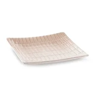 Tace i patery - Patera ceramiczna kwadratowa EDNA 22X22X4 kremowa x2 - miniaturka - grafika 1