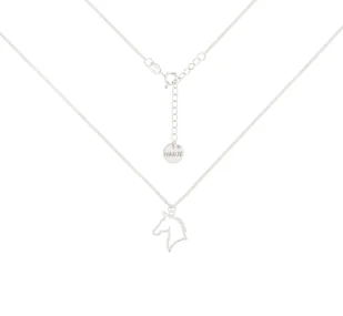 Srebrny choker pancerka z koniem - Naszyjniki - miniaturka - grafika 1