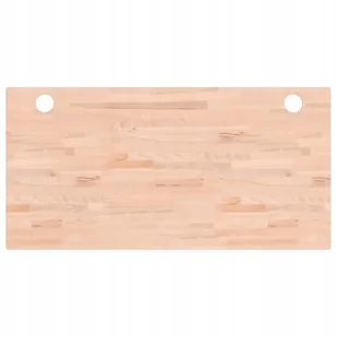 Blat do biurka, 110x55x1,5 cm, lite drewno bukowe - Blaty meblowe i parapety okienne - miniaturka - grafika 1