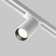 Lampy pozostałe - UNITY CALIPSO TR218-1-GU10-W spot tuba ryflowana biała 1xGU10 do szyny 1-fazowej - miniaturka - grafika 1