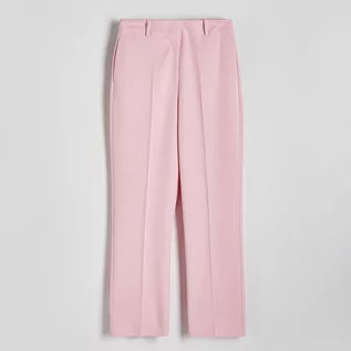 Spodnie damskie - Reserved - Cygaretki z wiskozą - Różowy - grafika 1