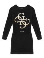 Sukienki i spódniczki dla dziewczynek - Guess Sukienka dzianinowa J5BK08 Z0720 Czarny Regular Fit - miniaturka - grafika 1