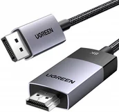 Kable komputerowe i do monitorów - Kabel Ugreen Kabel DisplayPort do HDMI Ugreen DP115, 8k 60 Hz, 2m czarny - miniaturka - grafika 1