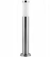 Lampy ogrodowe - Superled Manila H65 lampa stojąca słupek ogrodowa okrągła srebrna - miniaturka - grafika 1