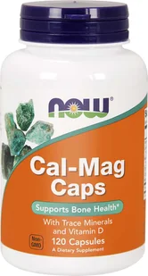 Now Foods Cal-Mag Caps + Mikroelementy - 120 Kapsułek - Witaminy i minerały dla sportowców - miniaturka - grafika 1