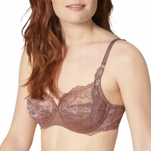 Triumph biustonosz miękki brązowy koronkowy Peony Florale W r. 75B - Biustonosze - miniaturka - grafika 1