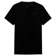 Koszulki męskie - 4F Koszulka męska, Głęboki czarny, 3XL - miniaturka - grafika 1