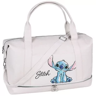 DISNEY Stitch Ecru torba podróżna, torba turystyczna 45x28x19cm - Torby podróżne - miniaturka - grafika 1