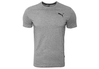 Koszulki męskie - Puma Koszulka Męska T-Shirt Ess Small Logo Tee Grey 586668 53 M - grafika 1