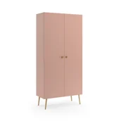 Szafy i szafki dla dzieci - Szafa Powder Harmony 2 - pudrowy róż - miniaturka - grafika 1