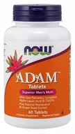 Witaminy i minerały - Now Foods ADAM Mens Multi Kompleks witamin i minerałów dla mężczyzn 60tabl. - miniaturka - grafika 1