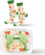 Skarpety termoaktywne - Soxo Męskie Damskie Skarpetki kolorowe SOXO Zimne nóżki w pudełku 4045 - miniaturka - grafika 1