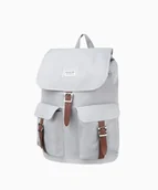 Plecaki - PUCCINI Szary materiałowy plecak z kieszeniami - Puccini - miniaturka - grafika 1