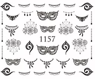 Ozdoby do paznokci - Naklejki wodne na paznokcie - nr 1157 - miniaturka - grafika 1