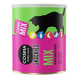 Cosma Snackies Maxi Tube, przysmak liofilizowany - Łosoś (120 g) - Przysmaki dla kotów - miniaturka - grafika 1