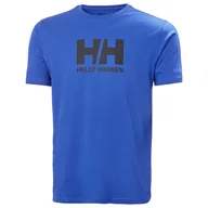 Koszulki męskie - Męska Koszulka z krótkim rękawem HELLY HANSEN HH LOGO T-SHIRT 33979_543 – Niebieski - miniaturka - grafika 1