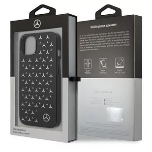 Mercedes MEHCP13SESPBK iPhone 13 mini 5,4" czarny/black hardcase Silver Stars Pattern - Etui i futerały do telefonów - miniaturka - grafika 8