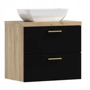 Szafka łazienkowa Wisząca Luna 60 z blatem i umywalką Producent - Szafki łazienkowe - miniaturka - grafika 1