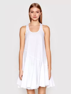 Sukienki - Emporio Armani Sukienka letnia 3LYA19 YNWQZ 1000 Biały Relaxed Fit - grafika 1