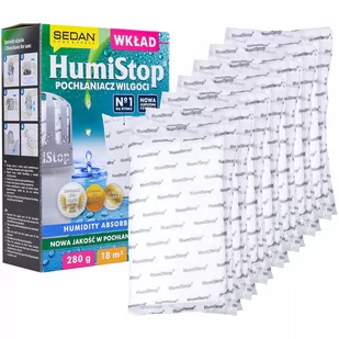 7X Sedan Humistop Aero Wkład Do Pochłaniacza Wilgoci 250G - Inne artykuły do sprzątania - miniaturka - grafika 1