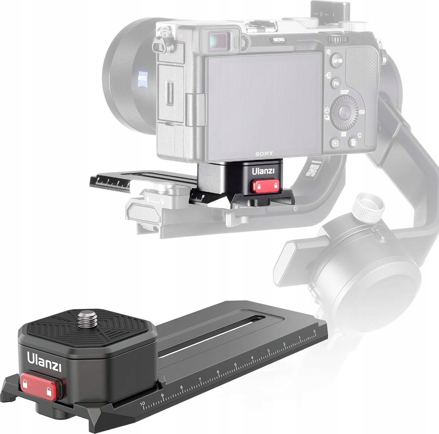 Ulanzi Uchwyt Grip Płytka Szyna Ze Skalą Mocowanie 1/4