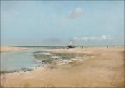 Plakaty - Galeria Plakatu, Beach at Low Tide, Edgar Degas, 100x70 cm - miniaturka - grafika 1
