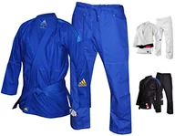 Kimona, stroje i obuwie - adidas Unisex-Youth BJJ reakcja mundurek 265 g Jiu Jitsu sztuki walki Gi, niebieski, M0 - miniaturka - grafika 1
