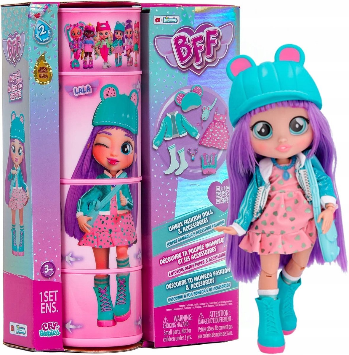 Cry Babies Bff Lalka Lala Laleczka Dla Dzieci Zestaw Akcesoriów Prezent