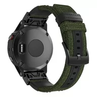 Akcesoria do smartwatchy - Opaska Pasek Bransoleta Nylon Garmin Fenix 3/5X/3Hr/5X Plus/6X/6X Pro/7X Army Green - miniaturka - grafika 1