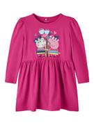 Sukienki i spódniczki dla dziewczynek - Name it Sukienka "Fusina Świnka Peppa" w kolorze różowym - miniaturka - grafika 1