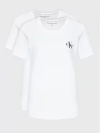 Koszulki i topy damskie - Calvin Klein Jeans Komplet 2 t-shirtów J20J219734 Biały Slim Fit - miniaturka - grafika 1