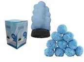 Akcesoria do basenów - COIL Kulki filtracyjne Aqualoon blue zamiennik filtrów kartuszowych do Bestway/Intex 70g - miniaturka - grafika 1