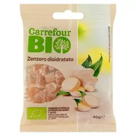Zdrowa żywność - Carrefour Bio Ekologiczny imbir suszony słodzony 40 g - miniaturka - grafika 1