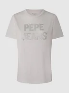 Koszulki i topy damskie - Pepe Jeans Koszulka w kolorze białym - miniaturka - grafika 1