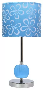 Candellux Stojąca Lampa stołowa CORT 41-34625 abażurowa LAMPKA nocna wzorki kwia - Lampy stojące - miniaturka - grafika 1