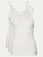 Koszulki i topy damskie - Calvin Klein Underwear Komplet 3 topów LV00QS7493 Biały Regular Fit - miniaturka - grafika 1