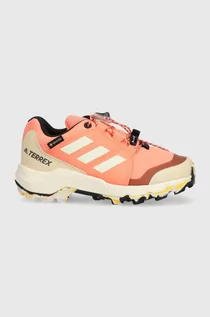 Buty dla dziewczynek - adidas TERREX buty dziecięce TERREX MID GTX K kolor pomarańczowy - grafika 1