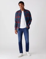 Spodnie męskie - Spodnie Męskie Wrangler Texas Slim Velvery Blue W12Sao91Y-W34 L34 - miniaturka - grafika 1