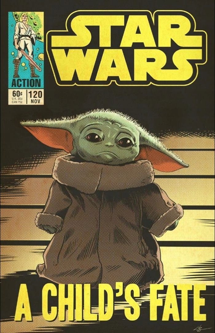 PODKŁADKA POD MYSZ Z Nadrukiem 22x18 cm STAR WARS Baby Yoda Tekst Prezent