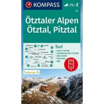 Otztaler Alpen Otztal Pitztal 1:50 000 Kompass | - Atlasy i mapy - miniaturka - grafika 1