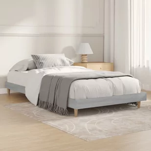 Rama łóżka, szary dąb sonoma, 100x200cm materiał drewnopochodny Lumarko! - Łóżka - miniaturka - grafika 1